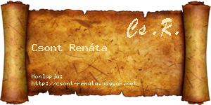 Csont Renáta névjegykártya