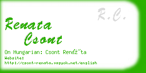 renata csont business card